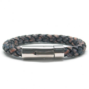Fullmoon Camouflage Blue Leather Bracelet